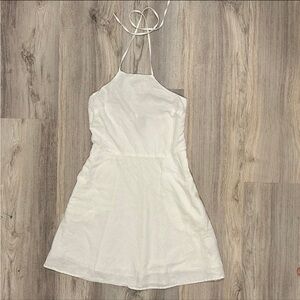 Linen+Cotton Halter Dress